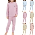 thumbnail image 1 of THDHVS Toddler Girl Outfits,Unisex Kids Solid Off Shoulder Long Sleeve Top Elastic Waist Pants Casual Loungewear Set,Girls' Clothing Sets Yellow 9-10 Years, 1 of 6