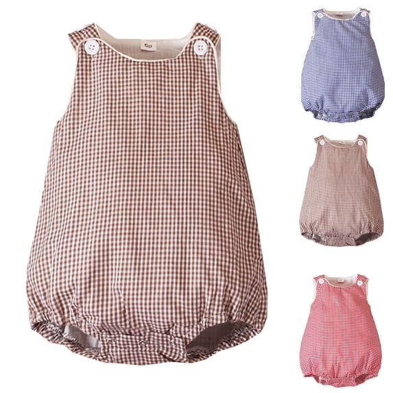 THDHVS Toddler Girl Outfits,Vertical Stripe Sleeveless Romper for Baby Summer Casual Wear Playtime and Everyday Comfortable Fits,Baby Girl Clothes 3-6 Months