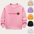 thumbnail image 1 of THDHVS Toddler Long Sleeve Shirt Girl,Boys Shirts,Kid's Print Round Neck Long sleeve Fleece Top Mid Size Kid's Casual and Comfortable Hoodie White 7-8 Years, 1 of 6