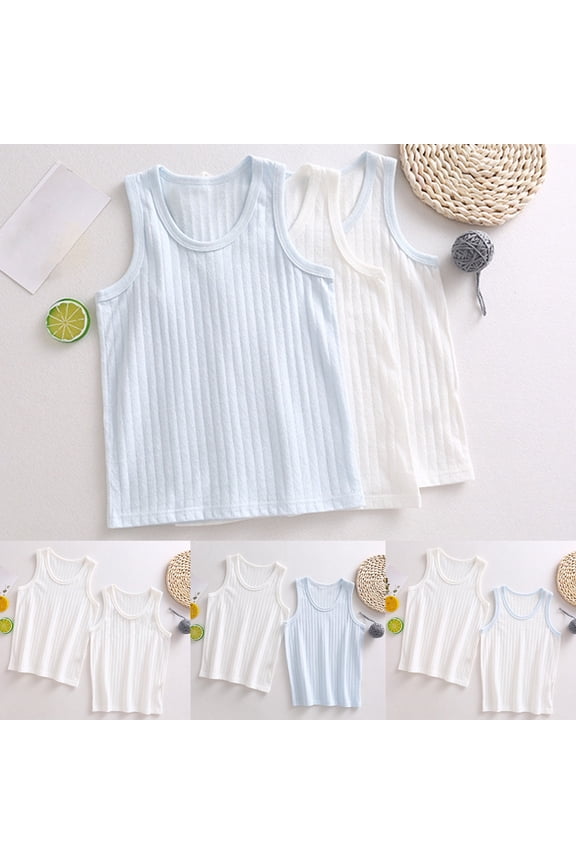Toddler Shirts, Girls Tank Tops, Fruit of the Loom Girls' Undershirts Blue 6-7 Years