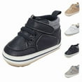 thumbnail image 1 of THDHVS Toddler Shoes,Boys Sneakers,Toddler Pre-Walker Shoes with Ultra Flexible Sole and A Soft Leather Upper for Newborns and C ling Infants First Walkers Provide Comfortable and Protection Khaki 5, 1 of 9