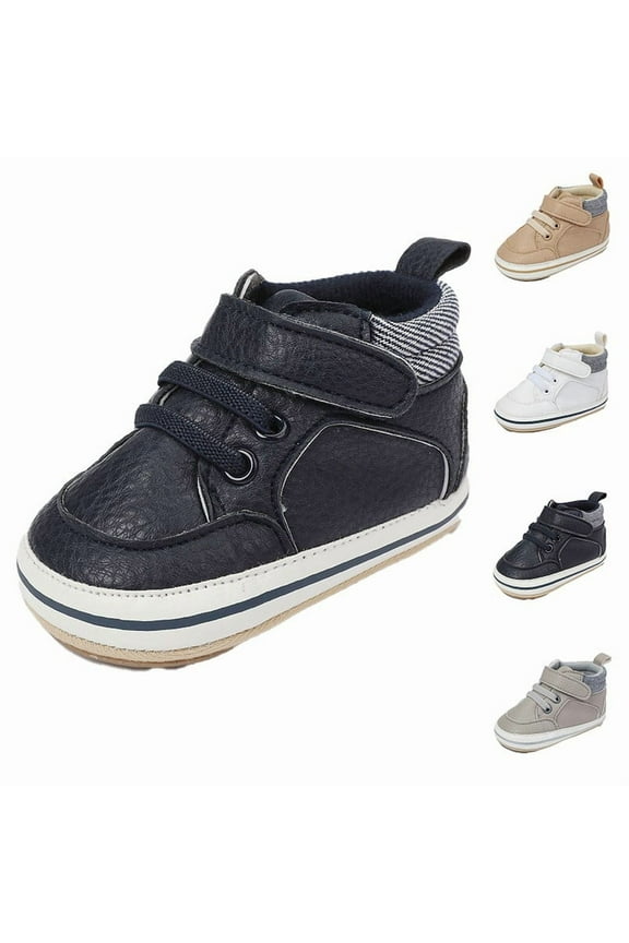 Toddler Shoes,Boys Sneakers,Toddler Pre-Walker Shoes with Ultra Flexible Sole and A Soft Leather Upper for Newborns and C ling Infants First Walkers Provide Comfortable and Protection White 5