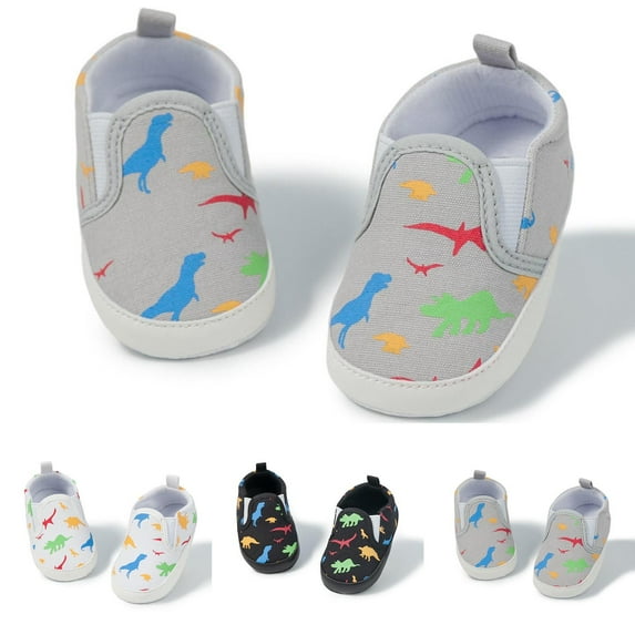 THDHVS Toddler Sneakers,Shoes for Boys,Kid's Print Flat Bottomed Breathable Soft Sole Walking Shoes Outdoor Casual Running Shoes Gray 6-12 Months