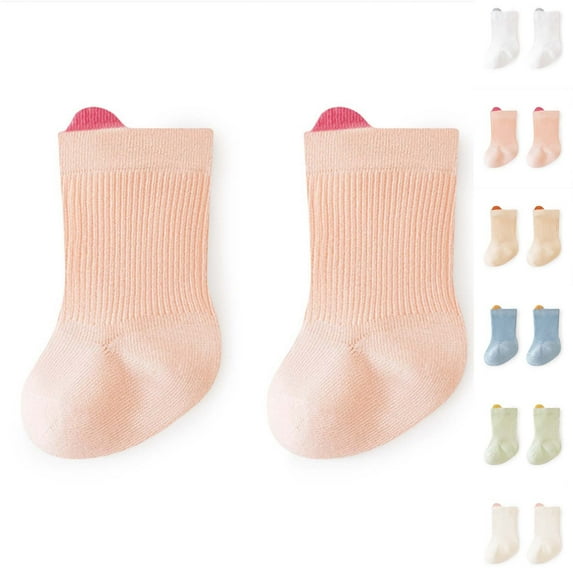 THDHVS Toddler Socks,Boys Socks,Newborn Toddler Socks Soft Essential Solid Colors Basic Socks Provide Gentle Comfortable and Warmth for Your Infant Daily Needs Green 1-3 Years