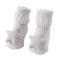 thumbnail image 1 of THDHVS Toddler Socks,Girls Socks,Infant Print Socks with Bottoms for Safety During Walk Indoors Mid-Crew Socks Feature Funny Patterns and Insulating for Cool Floors Gray 0-1 Year, 1 of 3