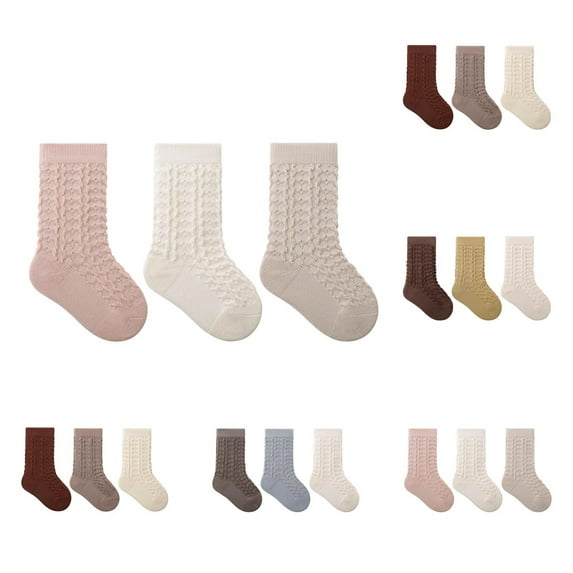 THDHVS Girls Socks,Newborn Toddler Socks with Seamless Toe Soft Solid Color Soft for All Day Comfortable Basic Socks Are Gentle for Sensitive Soft and Infants Daily Needs Blue XS