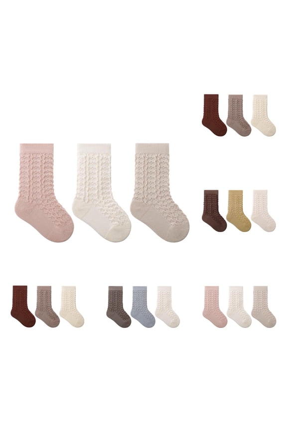 Toddler Socks,Girls Socks,Newborn Toddler Socks with Seamless Toe Soft Solid Color Soft for All-Day Comfortable Basic Socks Are Gentle for Sensitive Soft and Infants Daily Needs Red XL