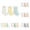 thumbnail image 1 of THDHVS Toddler Socks,Girls Socks,Toddler Soft Socks with Gentle Loose Fits for Newborns and Infants Soft Non Binding Socks for Delicate Soft and Daily Comfortable Yellow L, 1 of 2