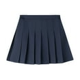 thumbnail image 1 of THDHVS Uniform Skirts for Girls,Girls Skorts,Girls Pleated Skirt with Built In Safety Shorts Year Round Wear Solid Color for School or Casual Outfits, 1 of 3