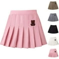 thumbnail image 1 of THDHVS Uniform Skirts for Girls,Pleated Skirt,Girls' Uniform Performance Pleated Skorts Black 11-12 Years, 1 of 4