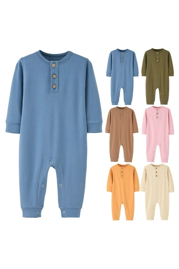 Unisex Newborn Clothes,Newborn Girl Outfits,Soft Long Sleeve Pajamas for Toddler Bodysuits Newborn Infant Romper Undershirt Beige 3-6 Months
