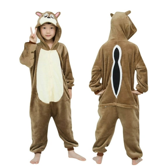 THDHVS Unisex Newborn Clothes,Toddler Girl Outfits,Toddler Fuzzy Role Play Costume with Hood and Long Sleeves Warm Soft Character Outfit for Indoor Pretend Play Khaki 3-4 Years
