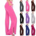 thumbnail image 1 of THDHVS Wide Leg Pants for Women,Yoga Pants Women Wide Leg Pants with Pockets High Waist Stretch Dress Casual Sweatpants Hot Pink L, 1 of 7