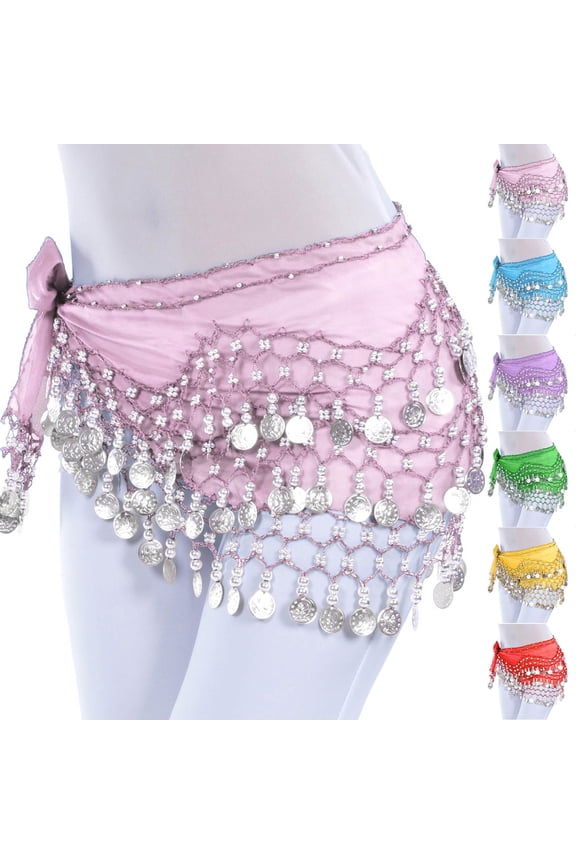 Women's Skirts,Women Belt Skirt for Belly Dance Jingly Wrap Scarf with Metallic Discs Performance for Stage or Festive Cultural Celebrations,Skirts for Women Trendy
