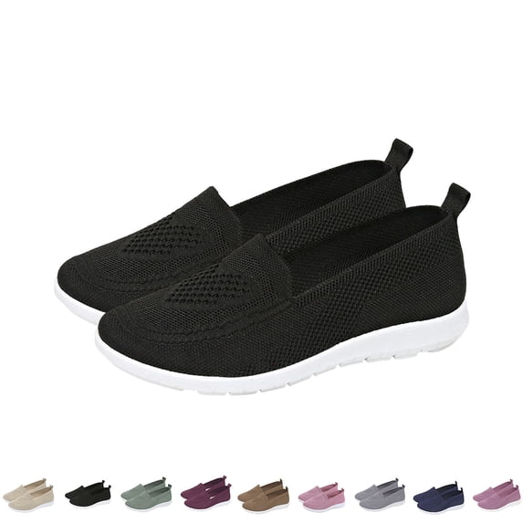 THDHVS Womens Casual Shoes,Comfortable Dress Shoes for Women,Plus Size Women Slip On Wedge Shoes Lightweight Comfortable for Seasonal Fashion Beige