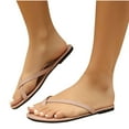 thumbnail image 1 of THDHVS Womens Sandals Comfortable Women's Fashion Casual Toe-Clip Breathable Spring and Summer Soft Flat Sandals Pink, 1 of 5