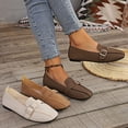 thumbnail image 1 of THDHVS Womens Shoes Casual,Comfortable Dress Shoes for Women,Plus Size Women Driving Moccasins Square Toe Slip On Flat Soft Sole Beige, 1 of 10