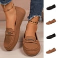 thumbnail image 1 of THDHVS Womens Shoes Casual,Comfortable Dress Shoes for Women,Plus Size Women Slip On Moccasins Round Toe Fully Enclosed Flat Soft Sole Black, 1 of 10