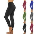 thumbnail image 1 of THDHVS Workout Leggings for Women,Fashion Flared Yoga Pants Ruffle Detail High Waist for Gym Running Lounge Blue, 1 of 8
