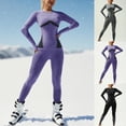 thumbnail image 1 of THDHVS Workout Sets for Women,Women Thermal Ski Underwear Base Layer with Breathable Warmth for Cold Weather Activities Gray M, 1 of 7