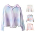 thumbnail image 1 of THDHVS Zip Up Hoodie,Toddler Hoodie,Boys Girls Swim Hooded Shirt with Pocket Youth Kids Sun Protection Guard Long Sleeve Fishing Shirts Multicolor 11-12 Years, 1 of 4
