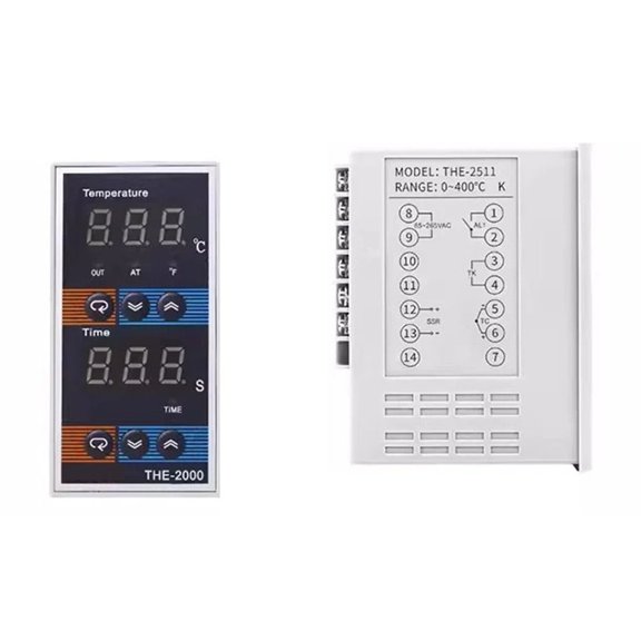 THE-2511 THE-2611 Time And Temperature Integrated Control Instrument, Relay/SSR Output Digital Display PID Controller AC 85-265V ,Easy to Use