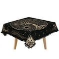 thumbnail image 1 of THE ART BOX Altar Cloth Tarot Cards Table Napkins Witchcraft Supplies Black Gold Tablecloth Square Alter Pagan Spiritual Celestial Deck Cloth With Fringes , Tree of Life , 36x36 Inches, 1 of 4