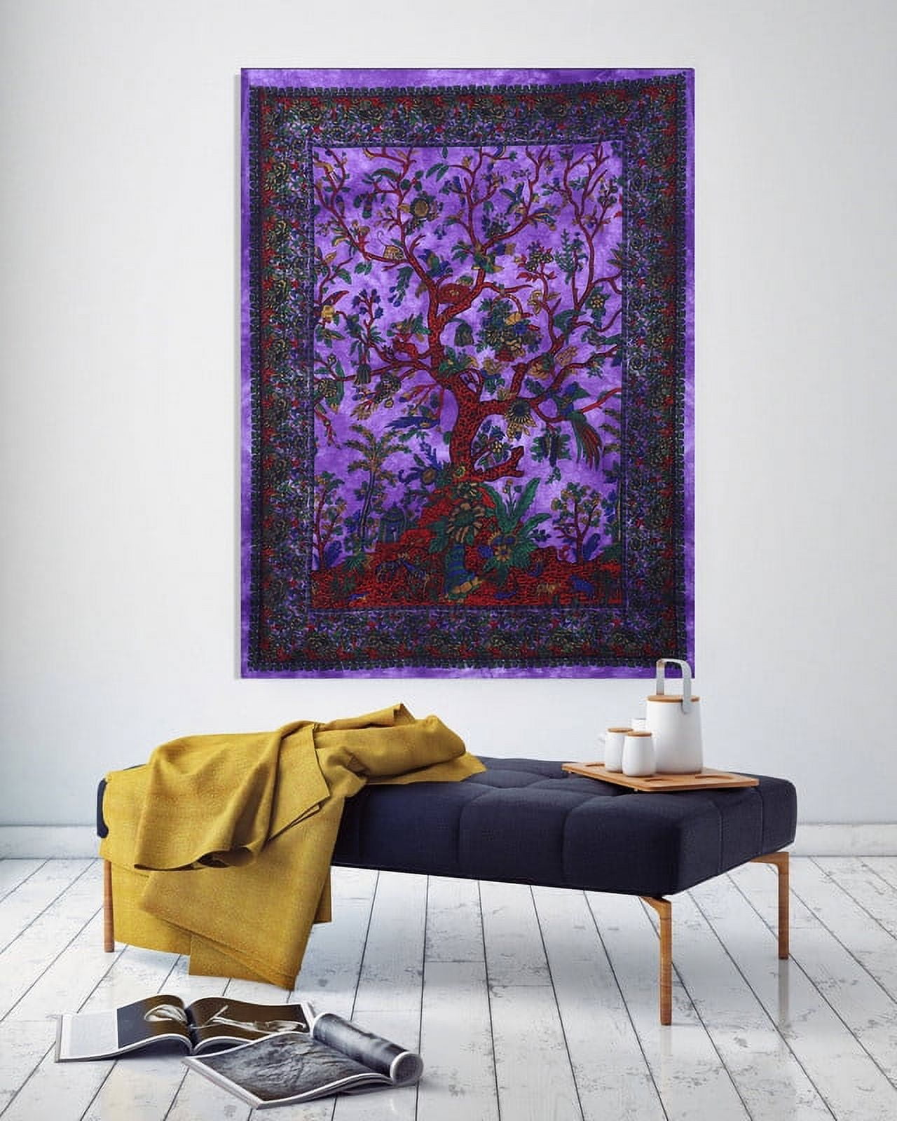 UNZYE Tapestries in Bulk Large Wall Tapestry Nature Fish Tapestries Indie  Tapestry Wall Hanging Kit Blue Wall Hanging Blanket Fabric Art Decorations