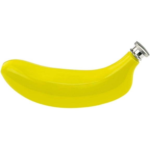 THE BANANA FLASK Fairly Odd Novelties-6oz Funny Novelty Drink/Alcohol Holder-Gag Gift, 6 oz, Yellow