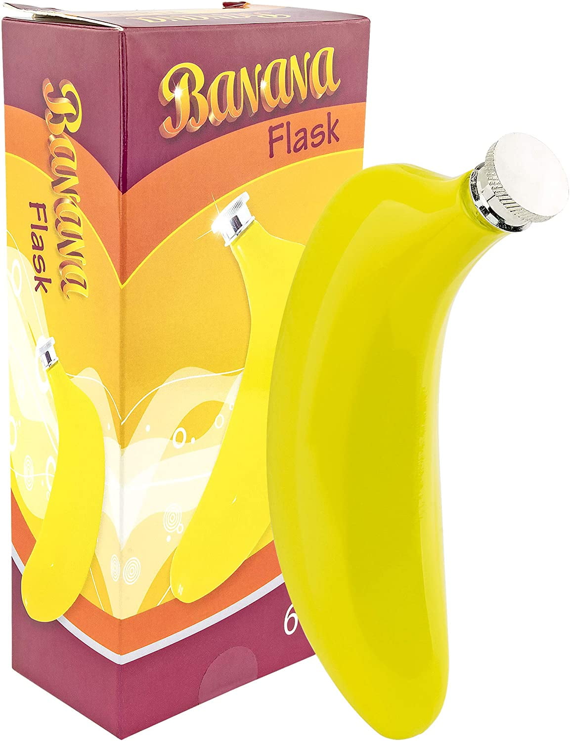 THE BANANA FLASK Fairly Odd Novelties-6oz Funny Novelty Drink/Alcohol ...