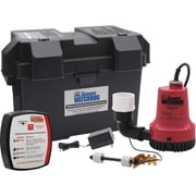 THE BASEMENT WATCHDOG Backup Sump Pump, Industrial, Plastic, Battery Powered, 2000 GPH, 10 FT Lift, 12V DC