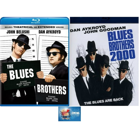 THE BLUES BROTHERS DOUBLE FEATURE One 1 & Two 2 Blu Ray Set Includes Cinema Glossy Print Art Card