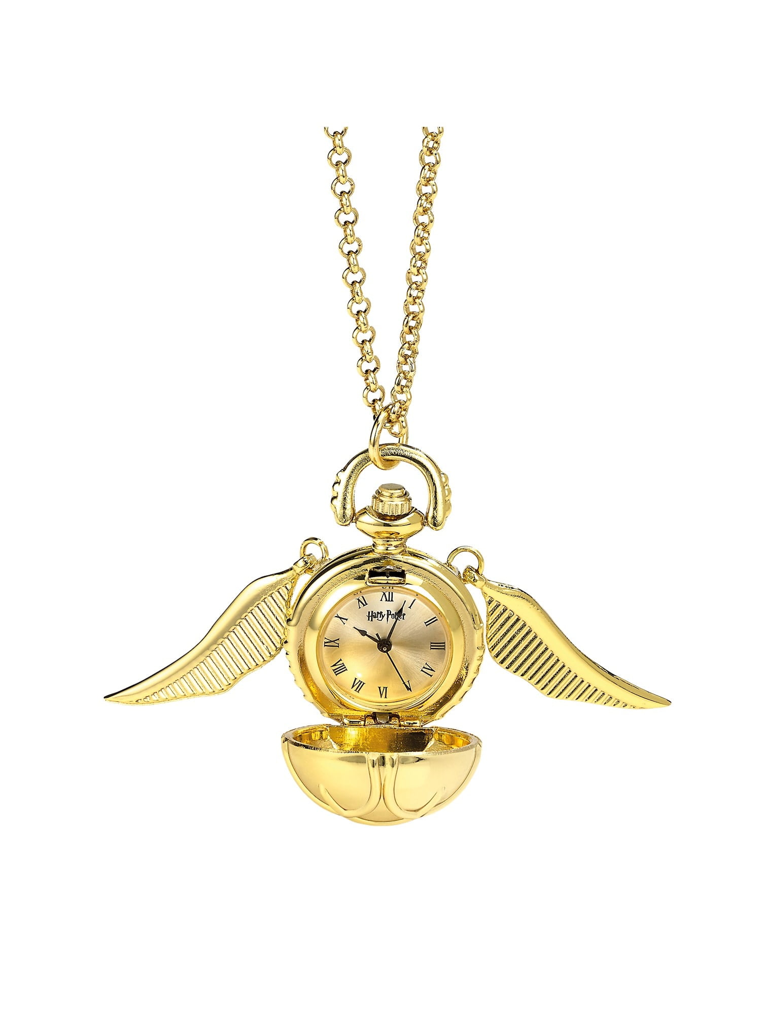 THE CARAT SHOP Golden Snitch Watch Necklace Harry Potter Pendant