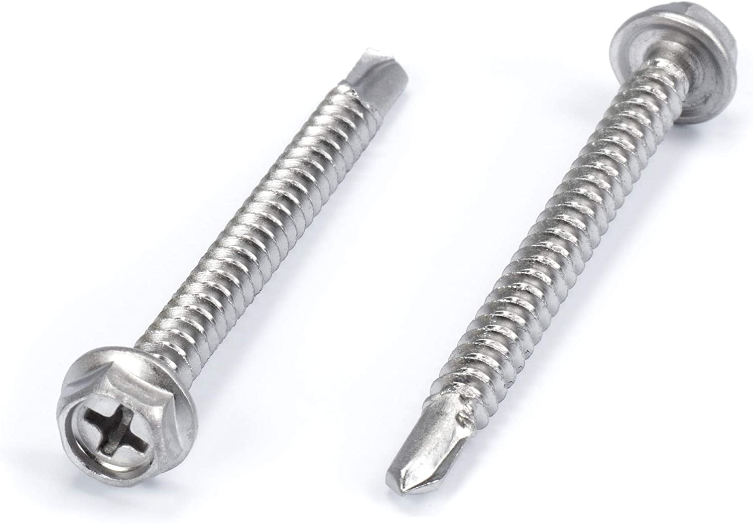 THE CIMPLE CO - 100pc Stainless Steel Self Drilling Tapping Screws #10
