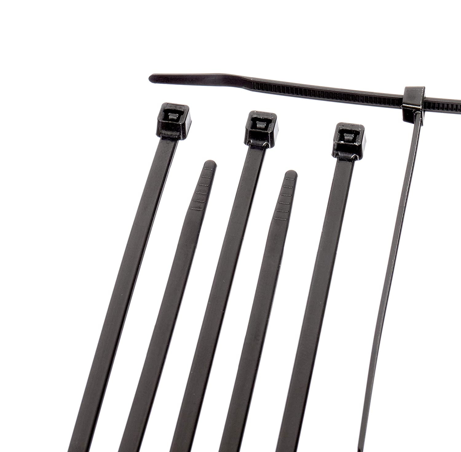 THE CIMPLE CO - 21 Inch Zip Ties - Heavy Duty - Pack of 100 Nylon Ties - Outdoor / UV - Black
