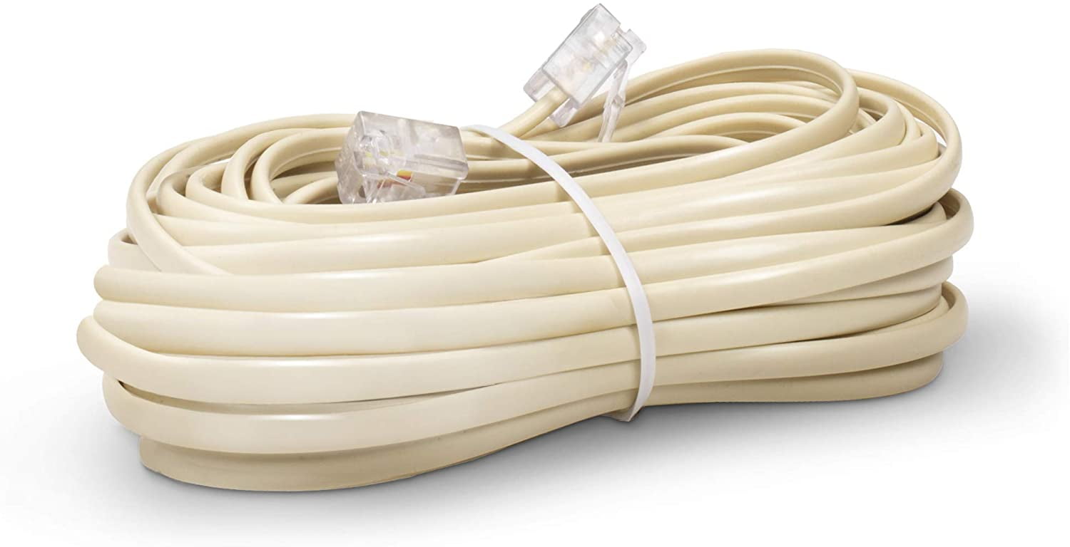 THE CIMPLE CO - 25 FT Feet Modular Phone Line Cord - High Quality 2 ...