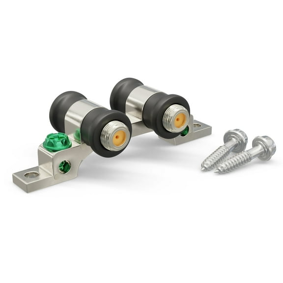 THE CIMPLE CO - 3.0 GHz - Dual / Twin Port Ground Block - Weather Seal Coax Cable, 4 Pack