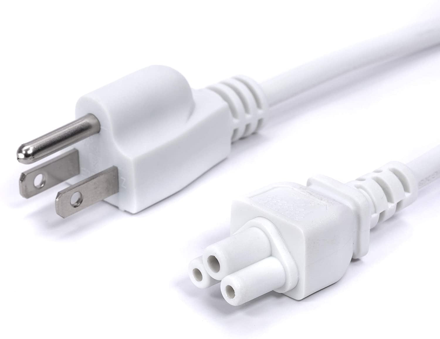 THE CIMPLE CO - 3 Prong AC Power Cord Cable - 25 Ft - White - PC Desktop Laptop Printer LCD HDTV