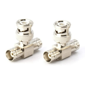 THE CIMPLE CO - BNC T Adapter - Male to Female (Double) Connector Coax Cable Extension - 4 Pcs