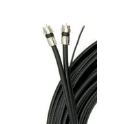 THE CIMPLE CO - Black 75ft Dual with Ground RG6 Coaxial with Quality Compression Connectors