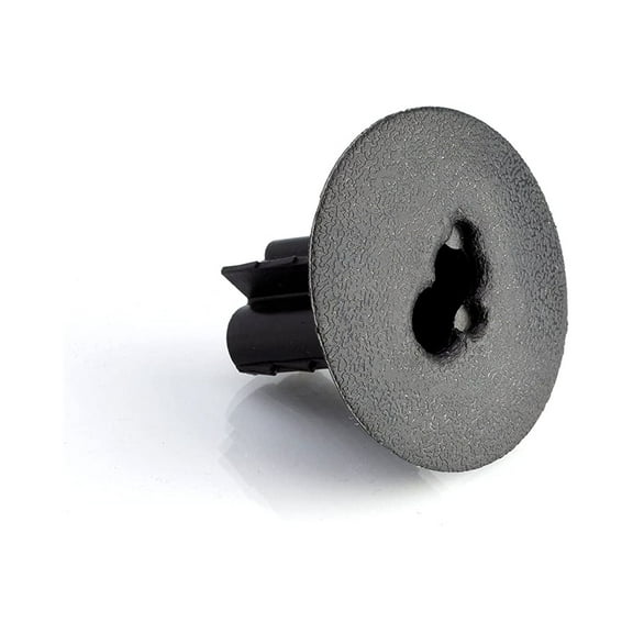 THE CIMPLE CO - Black Dual Feed Through Bushing For Coax Coaxial Cable RG6 - 10 Pack