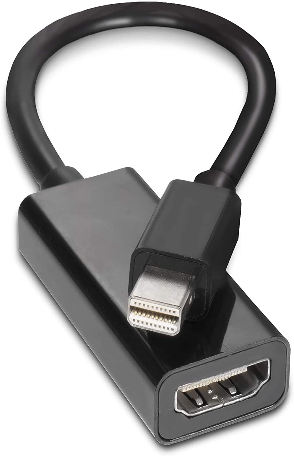 THE CIMPLE CO - Black Thunderbolt Mini DisplayPort DP to HDMI - High Speed Cable Adapter 10 Pack