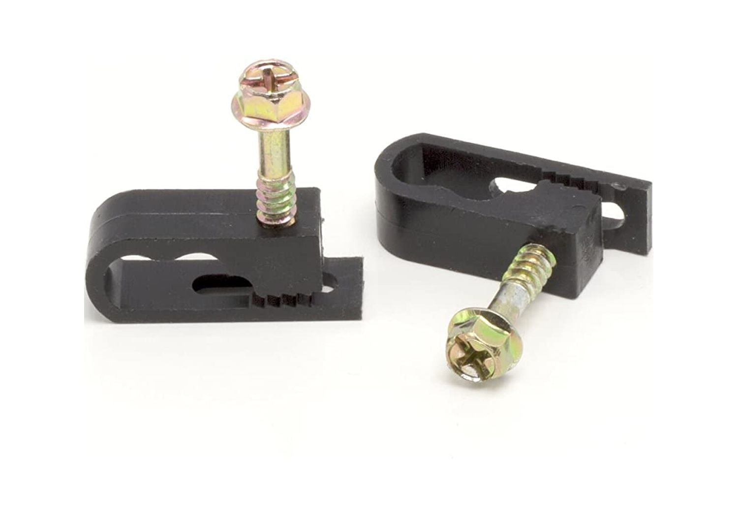 THE CIMPLE CO Coax Cable Clips Black 10 Pieces Dual / Twin