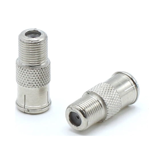 THE CIMPLE CO - Coax Cable RG6 Compression Connectors - Push On Coaxial F Connector - 50 Pack