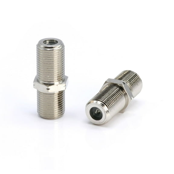THE CIMPLE CO - Coaxial Cable Extension Adapter - 25 Pack - Satellite Cable TV Compatible F-Pin