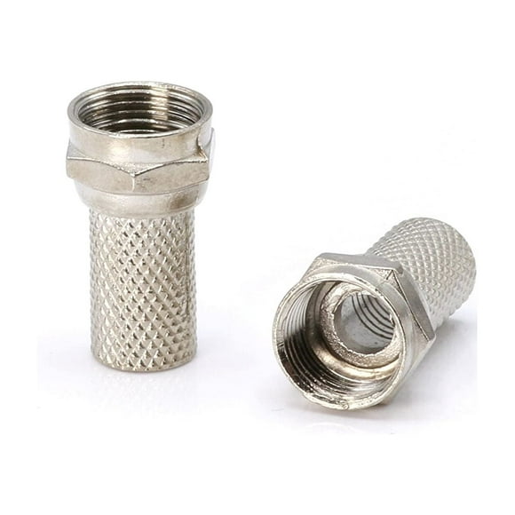 THE CIMPLE CO - Coaxial Cable Screw on RG6 Connector - No Tools Required - Pack of 25