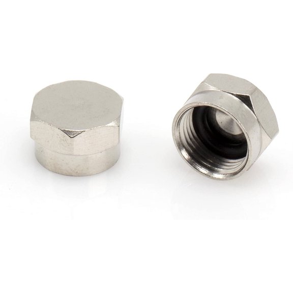 THE CIMPLE CO -  Coaxial F Cap (F81 Cap) Weather Cap - Protects Female Connection - 10 pack