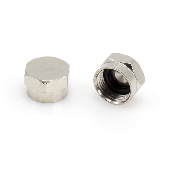 THE CIMPLE CO -  Coaxial F Cap (F81 Cap) Weather Cap - Protects Female Connection - 100 pack