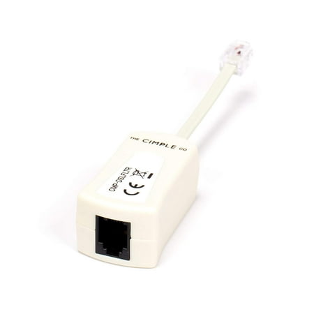 THE CIMPLE CO - DSL Phone Line Filter - 1 Pack - Ivory - Reduce Digital Noise Caused By DSL Line price history and forecast - THE CIMPLE CO CMP-DSLFLTR