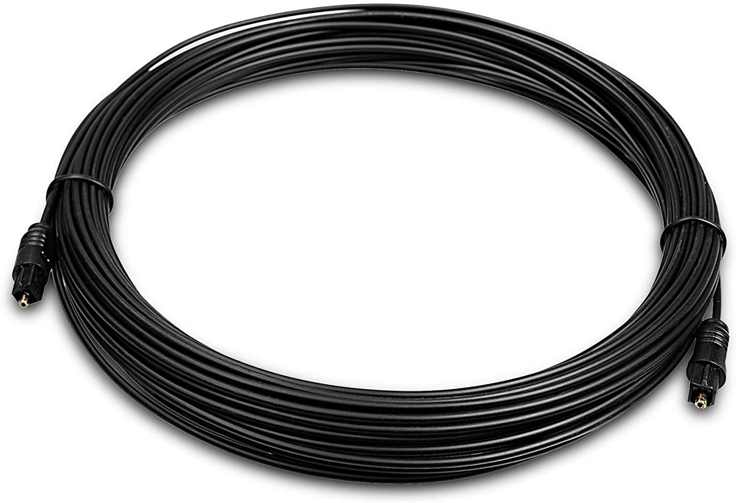 THE CIMPLE CO - Digital Optical Audio Cable - 30 ft - Toslink - Optic Fiber Cord - Ultra Thin